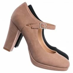 CityClassified New Denny Foam Padded Mary Jane Dress Pump -Women Chunky Block High Heel Office Shoe