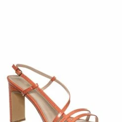 Wild Diva Kaiya1 Barely There Flat Block Heel Sandal - Open Squared Toe Animal Croc Print New