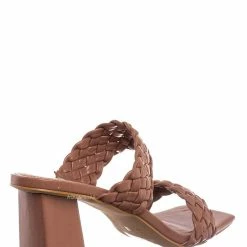 Bamboo Lasting20 Block Heel Woven Mule - Womens Braided Shoes