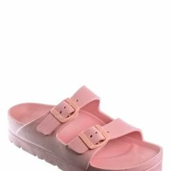 Bamboo Glee01 Lightweight Two Strap Molded Footbed -Flexible EVA Jelly Slide In Sandal