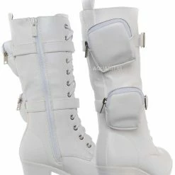 Forever Link Pacific34K Children's Block Heel Utility Combat Boot New