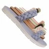 Soda Joyful Puffy Braided Flat Sandal, Women's Comfy Slipper New
