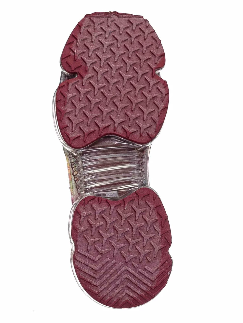 Forever Link Flow19 Stretch Elastic Mesh Sneaker - Festival Lace Up Rubber Air Bubble Cushion