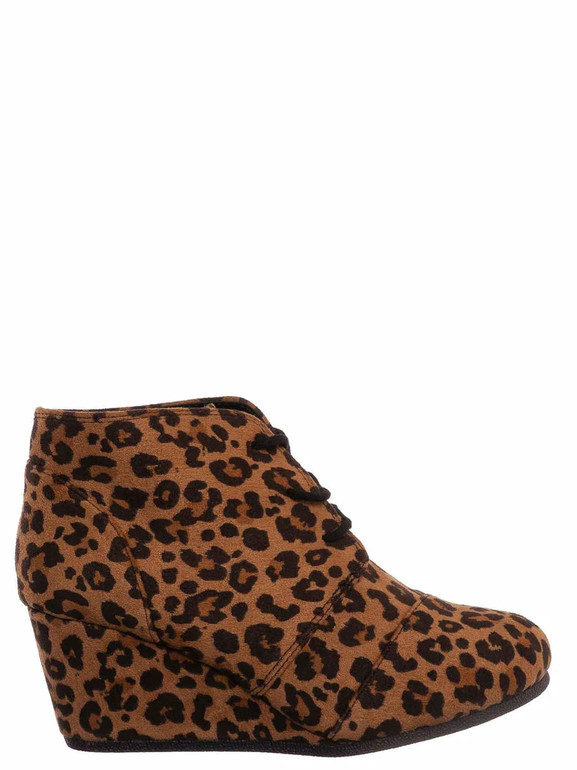 Soda RexIIS Girls Lace Up Wedge Bootie - Kids Shoes