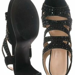 Forever Link System82 Rhinestone Crystal Open Toe Sandal - Women Ankle Strap