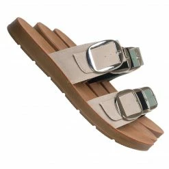 Soda Hello Lightweight Foam Footbed Slide Sandal, Women Double Buckle Slipper New