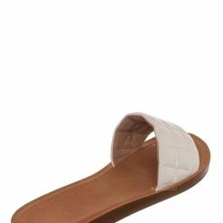 Soda Kane Comfortable Foam Padded Quilted Slide Sandal New