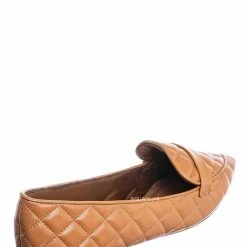 Bamboo New Justify80 Pointed Toe Quilted Loafer - Comfortable Ballet Padded Flat Shoes