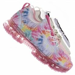 Forever Link Flow19 Stretch Elastic Mesh Sneaker - Festival Lace Up Rubber Air Bubble Cushion