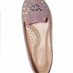 Forever Link Larissa79k Childrens Rhinestone Ballet Loafer - Girl Kids Glitter Crystal Flats