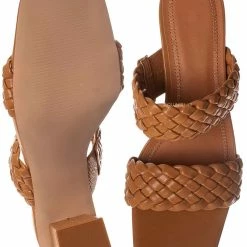 Bamboo Lasting20 Block Heel Woven Mule - Womens Braided Shoes
