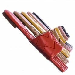 Forever Link Padded18 Wide Woven Slide Sandal - Womens Elongated Open Square Toe Slipper Mule New