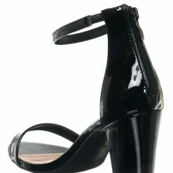 Top Moda Hannah1 Chunky Heel Two Piece Sandal - Women Evening Open Toe Dress Shoes New