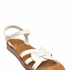 Bamboo Marmie32 Ankle Strap Flexible Sandal - Women Quarter Strap Woven Yoga Huarache