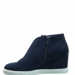 Soda Vesper Hidden Wedge Heel Sneakers - Women Sporty Elastic Shootie