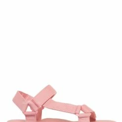 Wild Diva Heart01 Hook Loop Sport Sandal, Women Lighweight EVA Foam Shoes