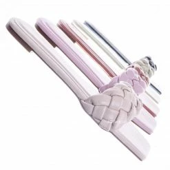 Bamboo Block19 Woven Braided Band Slipper - Womens Open Squared Toe Slip On Flat Sandal