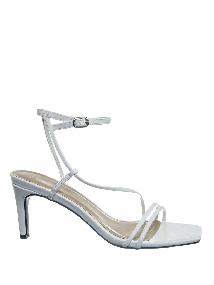 Anne Michelle New Always01 Square Open Toe Thin Strap Sandal - Women Spaghetti Strap Shoes