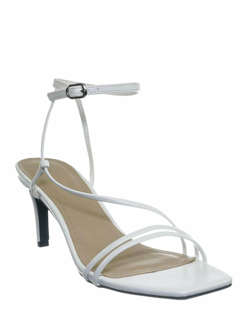 Anne Michelle New Always01 Square Open Toe Thin Strap Sandal - Women Spaghetti Strap Shoes