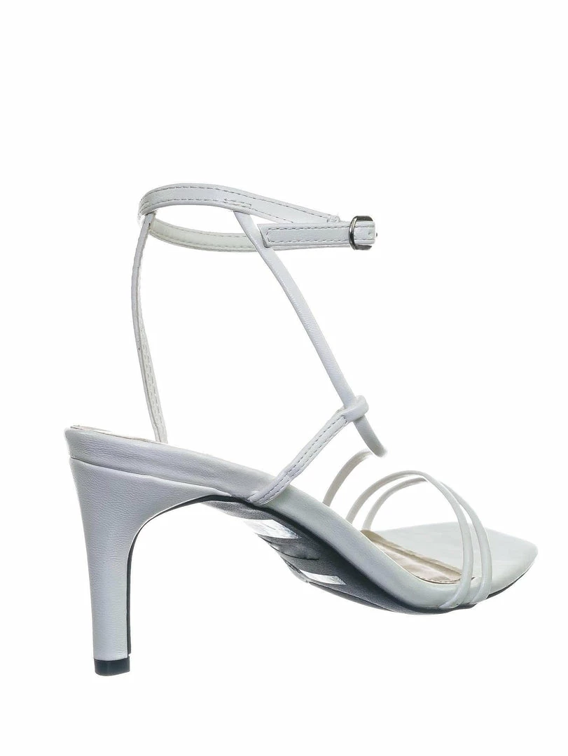 Anne Michelle New Always01 Square Open Toe Thin Strap Sandal - Women Spaghetti Strap Shoes