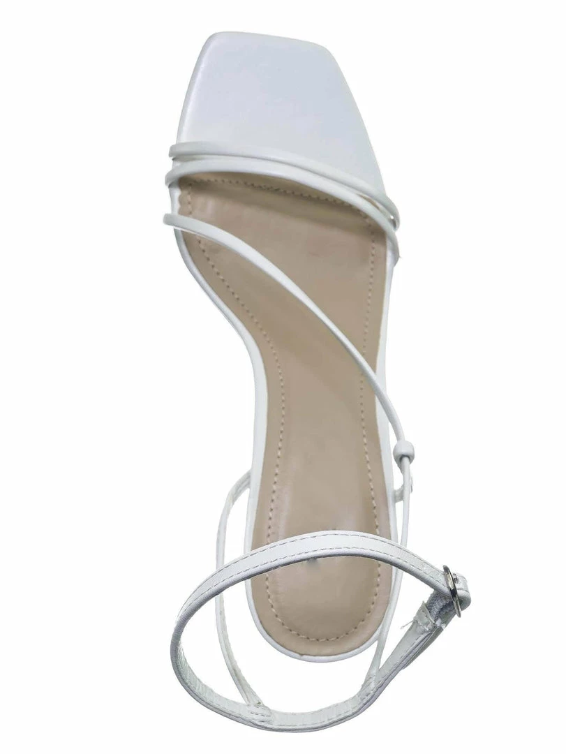 Anne Michelle New Always01 Square Open Toe Thin Strap Sandal - Women Spaghetti Strap Shoes