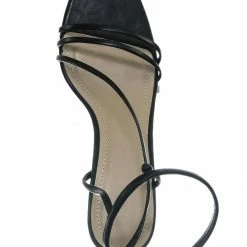 Anne Michelle New Always01 Square Open Toe Thin Strap Sandal - Women Spaghetti Strap Shoes