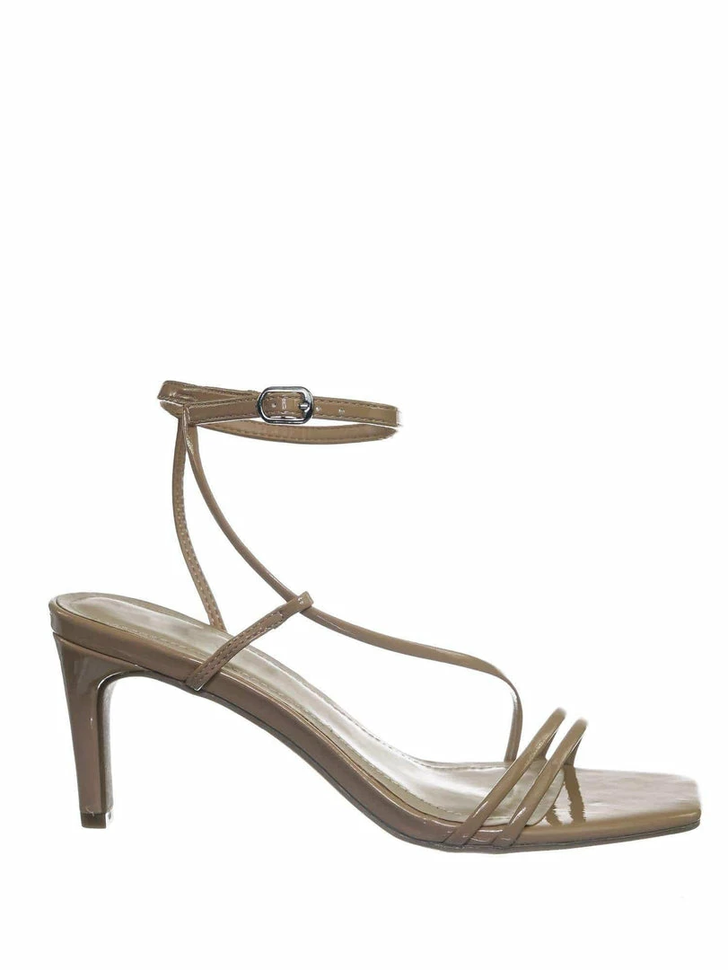 Anne Michelle New Always01 Square Open Toe Thin Strap Sandal - Women Spaghetti Strap Shoes