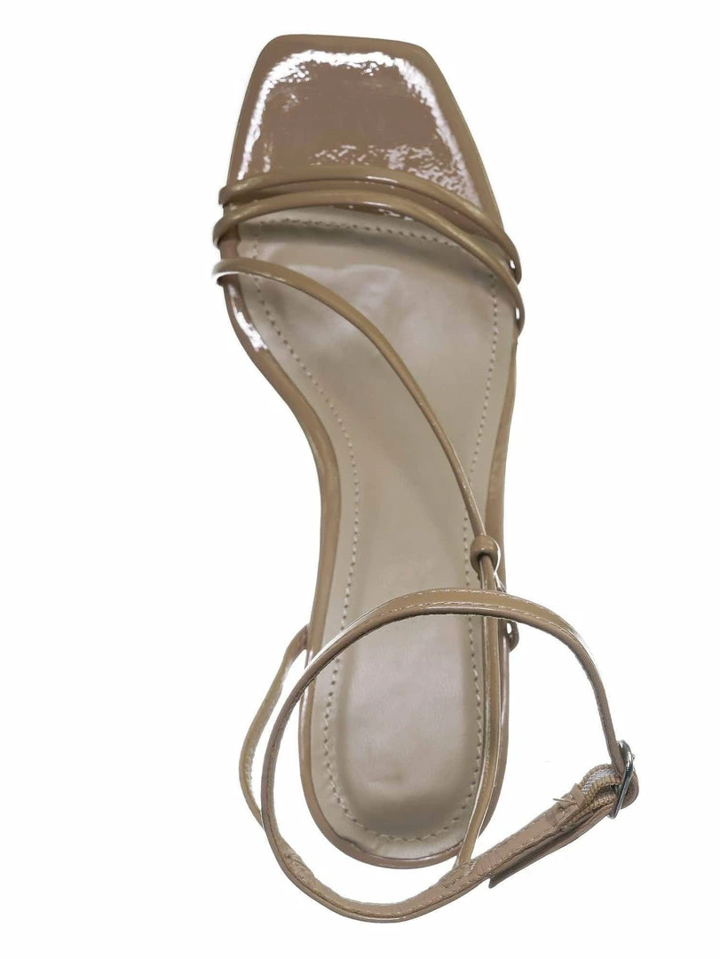 Anne Michelle New Always01 Square Open Toe Thin Strap Sandal - Women Spaghetti Strap Shoes