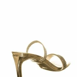 Anne Michelle Always13 Square Open Toe Rhinestone Sandal - Women Evening Slip On Mule