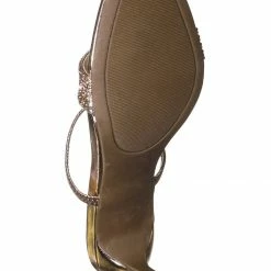 Anne Michelle Always13 Square Open Toe Rhinestone Sandal - Women Evening Slip On Mule