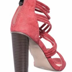 Anne Michelle Connie16 High Stack Block Heel Strappy Sandal - Womens Open Toe Dress Shoes New