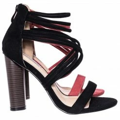 Anne Michelle Connie16 High Stack Block Heel Strappy Sandal - Womens Open Toe Dress Shoes New