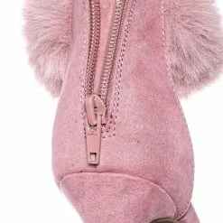 Anne Michelle Dashing47 Faux Fur High Heel Stiletto Sandal - Synthetic Fluffy Dress Shoes