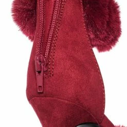 Anne Michelle Dashing47 Faux Fur High Heel Stiletto Sandal - Synthetic Fluffy Dress Shoes