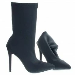 Anne Michelle New Dedicate48 Pointed Toe Dress Pump W Elastic Ankle Bootie In Floral & Glitter