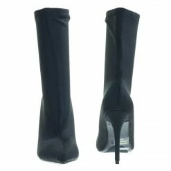 Anne Michelle New Dedicate48 Pointed Toe Dress Pump W Elastic Ankle Bootie In Floral & Glitter