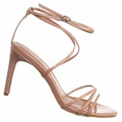 Anne Michelle New Desired06 High Heel Thin Strappy Dress Sandal - Women Criss Cross Evening Shoes