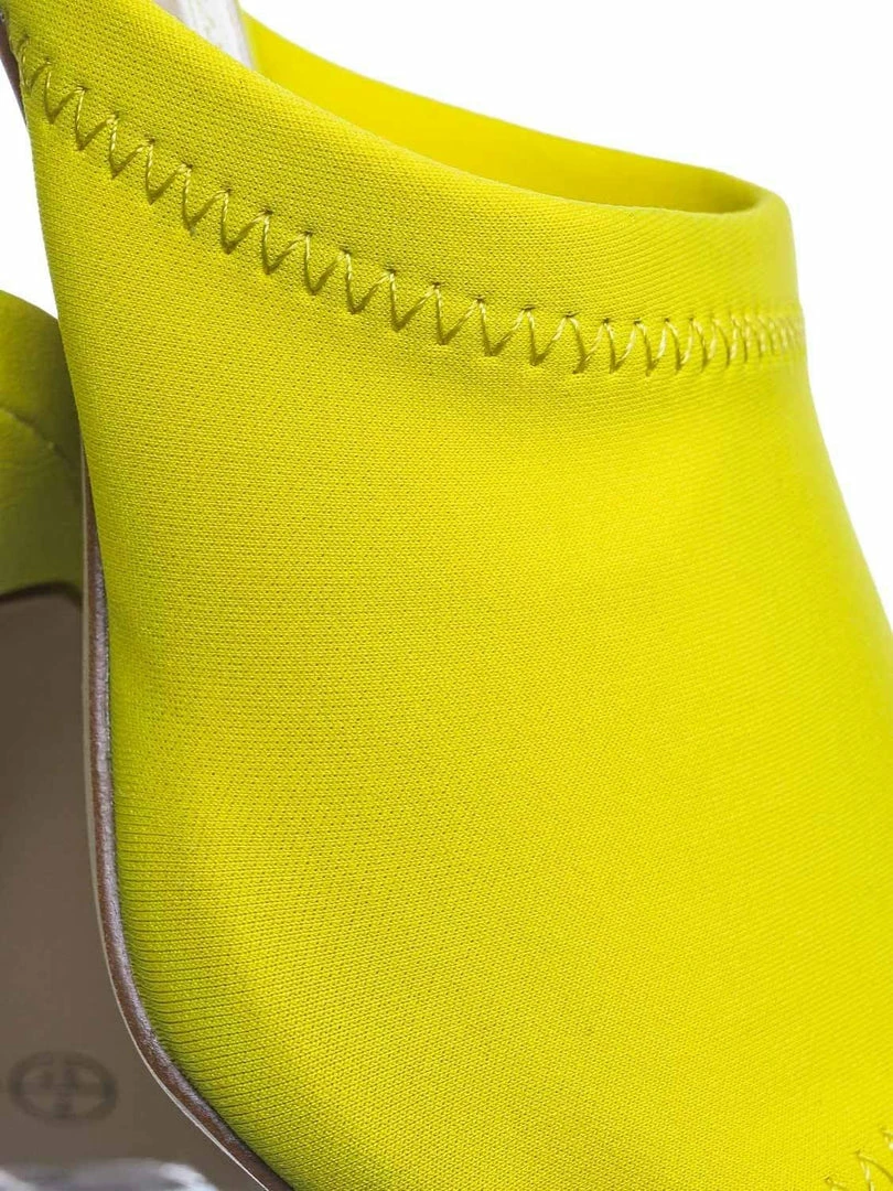 Anne Michelle New Exception25 Pointed Peep Toe Mule - Women Slide Slipper High Heel Slippers