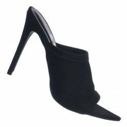 Anne Michelle New Exception25 Pointed Peep Toe Mule - Women Slide Slipper High Heel Slippers