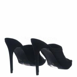 Anne Michelle New Exception25 Pointed Peep Toe Mule - Women Slide Slipper High Heel Slippers