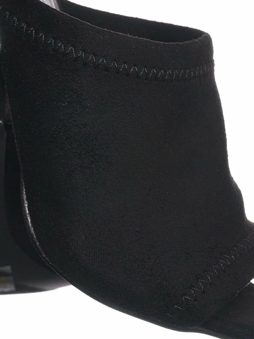 Anne Michelle New Exception25 Pointed Peep Toe Mule - Women Slide Slipper High Heel Slippers