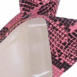 Anne Michelle Exception28 Lucite Clear High Heel Sandal - Pointed Open Toe Ankle Strap Shoe