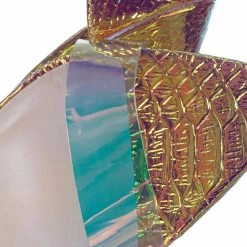 Anne Michelle Exception28 Lucite Clear High Heel Sandal - Pointed Open Toe Ankle Strap Shoe