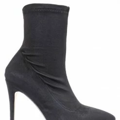 Anne Michelle Hibiscus63 High Heel Stiletto Sock Bootie - Stretched Pointed Cloesd Toe New
