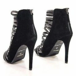 Perton19 By Anne Michelle, IKS Stiletto Formal Dress Crystal Studded Strappy Open Toe Sandal New