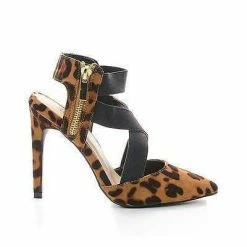 New Steppup09 By Anne Michelle, Pointy Toe Elastic Criss Cross Stiletto Dress Heel Pumps