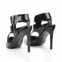 New Steppup09 By Anne Michelle, Pointy Toe Elastic Criss Cross Stiletto Dress Heel Pumps