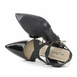 New Steppup09 By Anne Michelle, Pointy Toe Elastic Criss Cross Stiletto Dress Heel Pumps