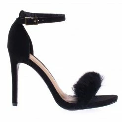 Truelove39M By Anne Michelle Fluffy Faux Feathery Fur High Heel Sandal New