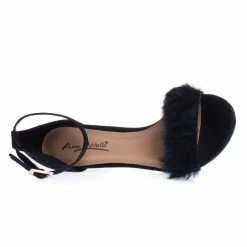 Truelove39M By Anne Michelle Fluffy Faux Feathery Fur High Heel Sandal New
